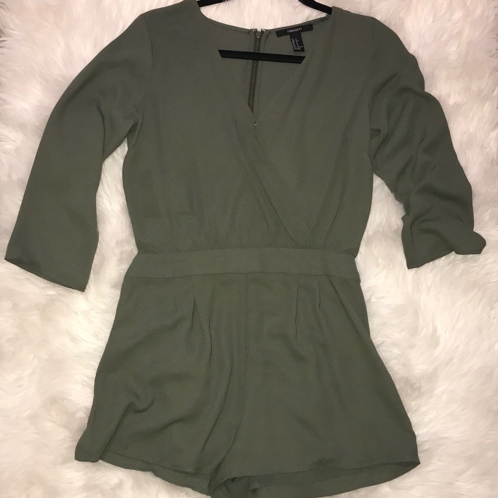 Army Green Romper
